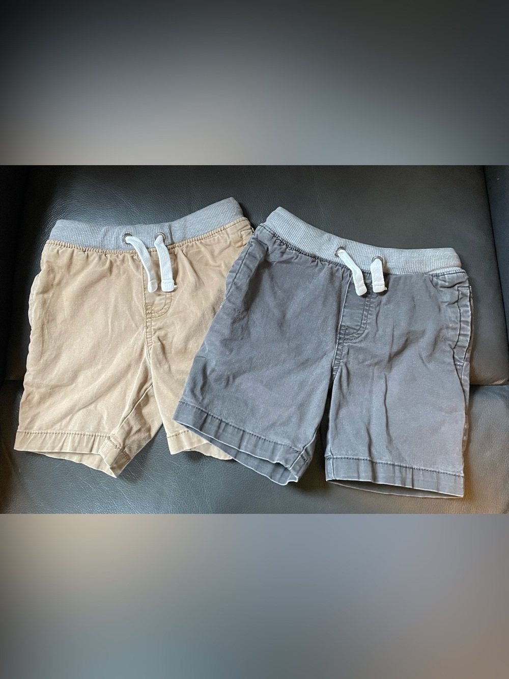 Cat & Jack - Boys 3T Shorts Bundle - Tan and Dark Gray